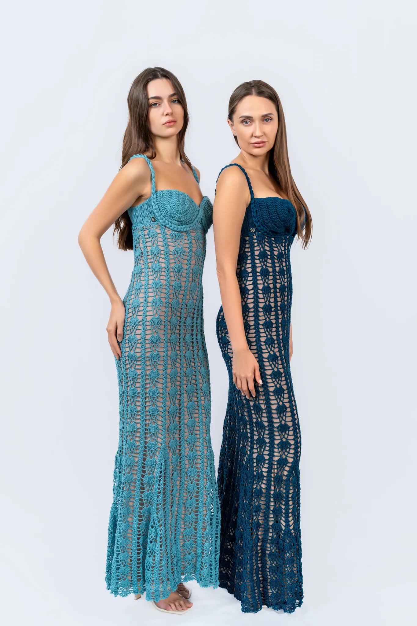 Ocean Current Dress - Luxury Crochet Dresses - Euforja