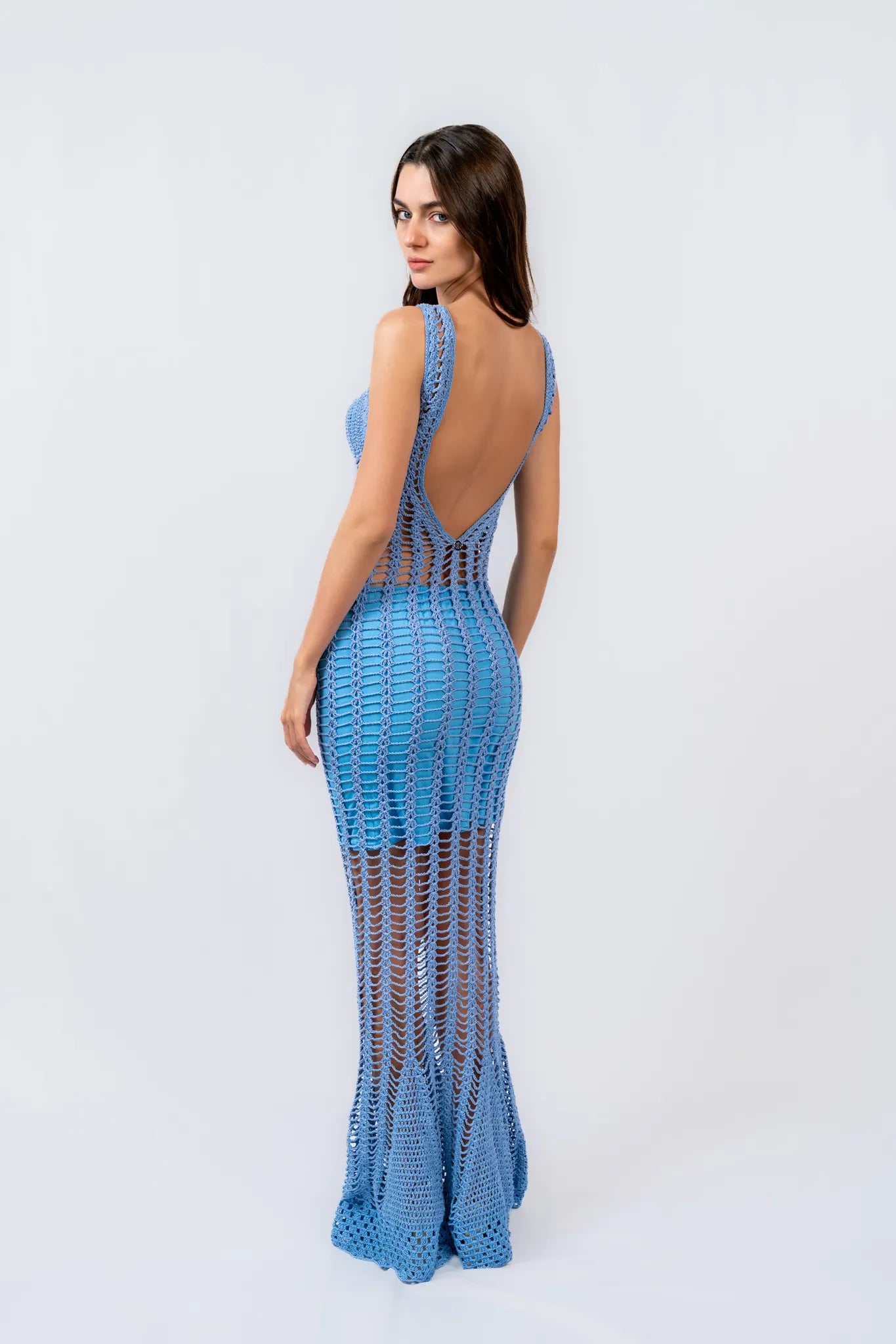 Sailboat Dress - Handmade Crochet Maxi Dresses - Euforja
