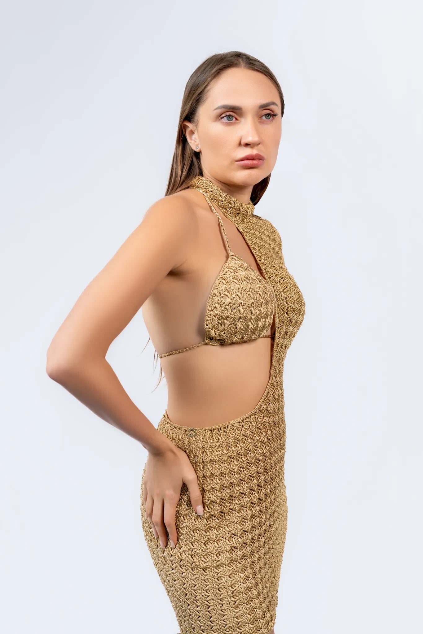 Deep Horizon Dress - Luxury Crochet Dresses - Euforja