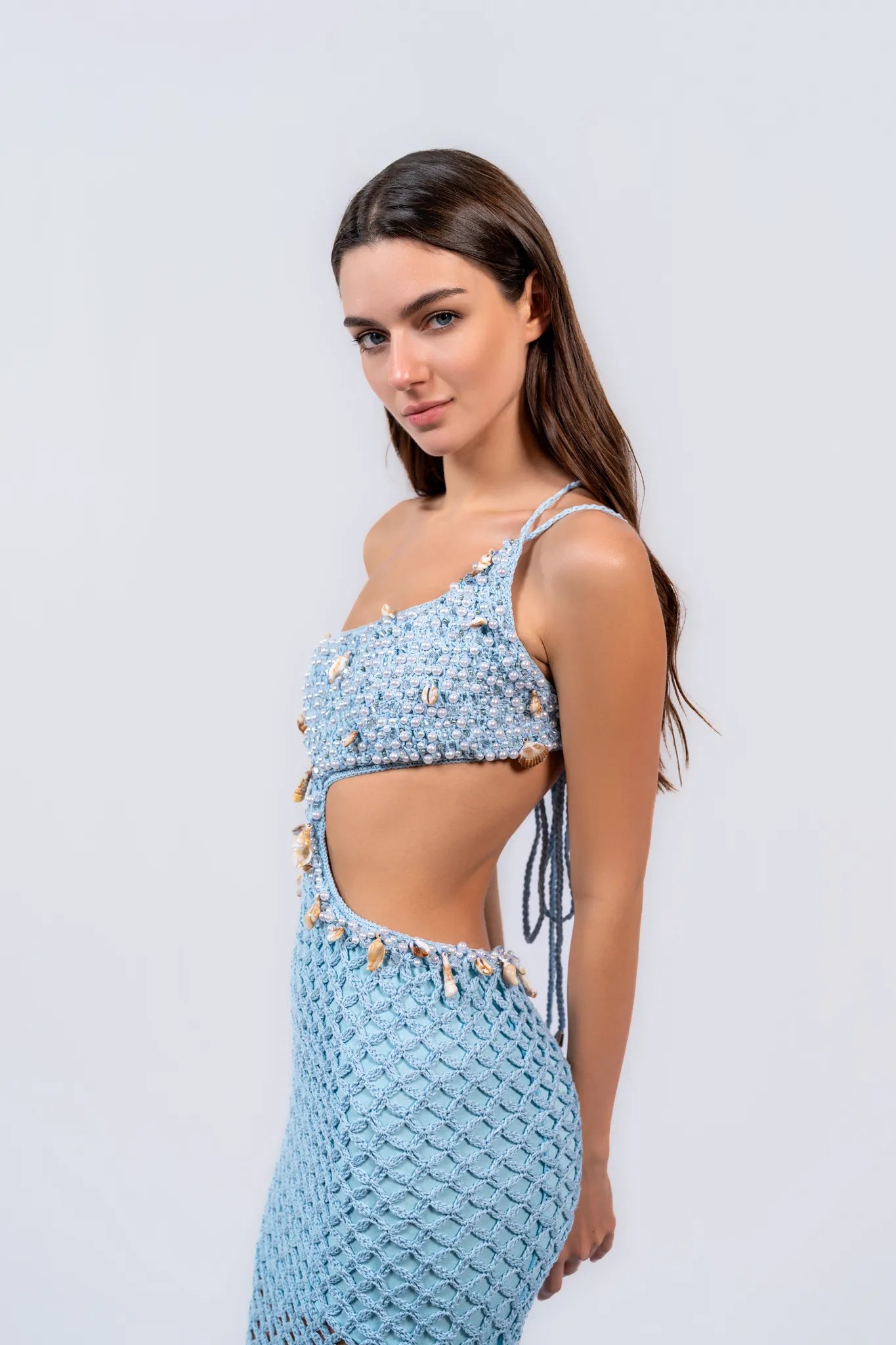 Shell Path Dress - Handmade Crochet Dresses for Women - Euforja