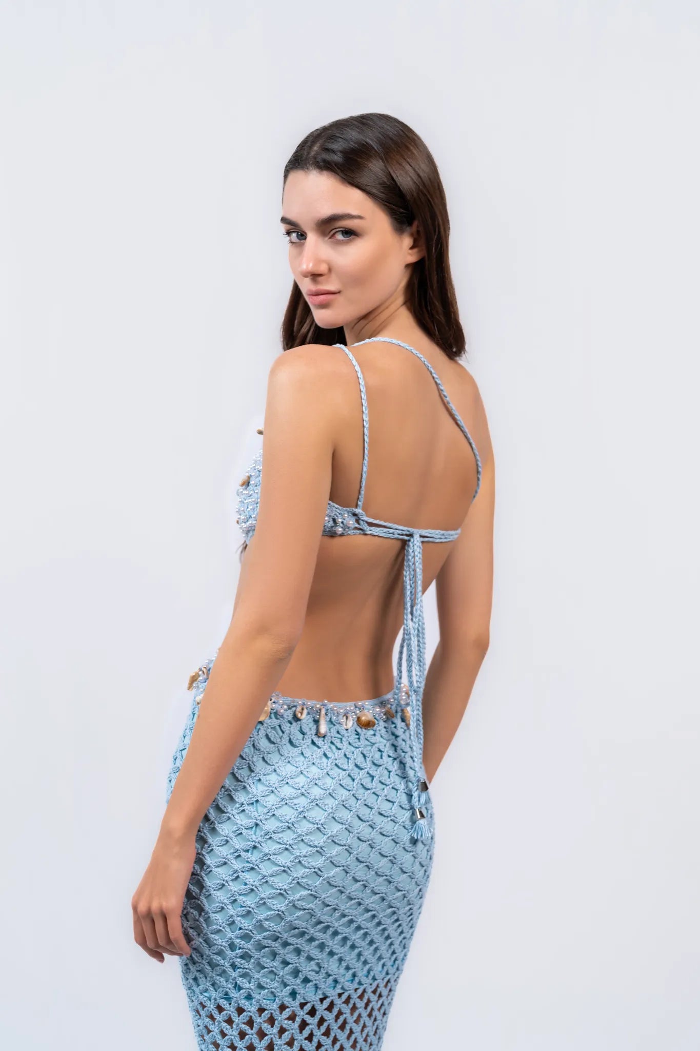 Shell Path Dress - Handmade Crochet Dresses for Women - Euforja