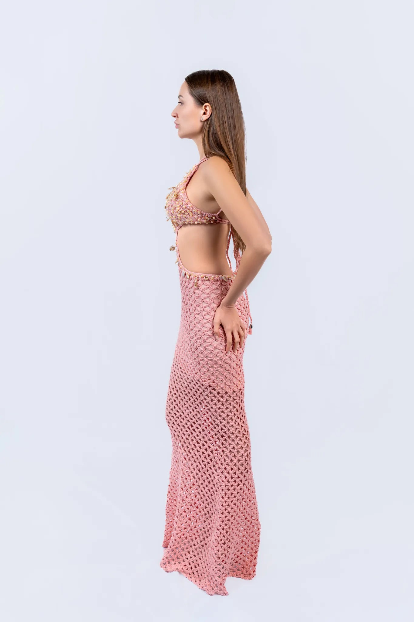 Shell Path Dress - Unique Handmade Crochet Dresses - Euforja