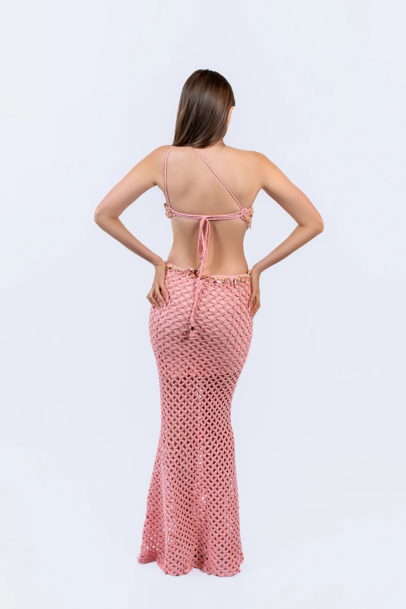 Shell Path Dress - Handmade Crochet Maxi Dresses - Euforja