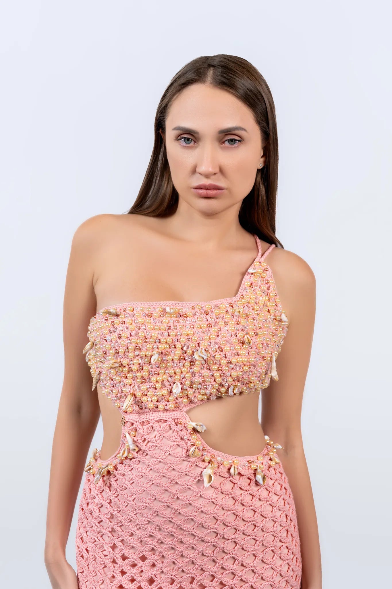 Shell Path Short Dress - Crochet Summer Dresses - Euforja