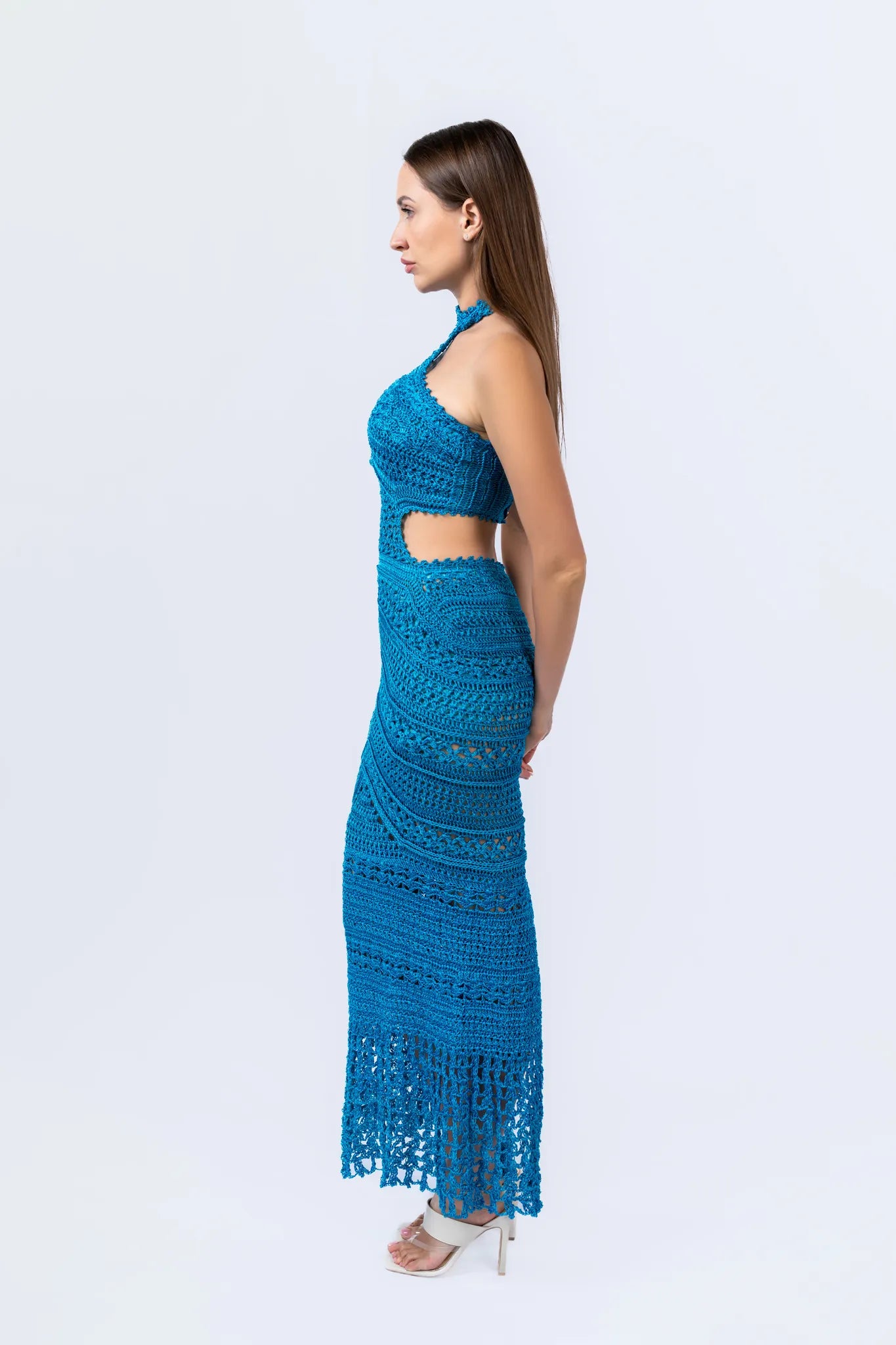 High Tide Dress - Handmade Crochet Maxi Dress - Euforja