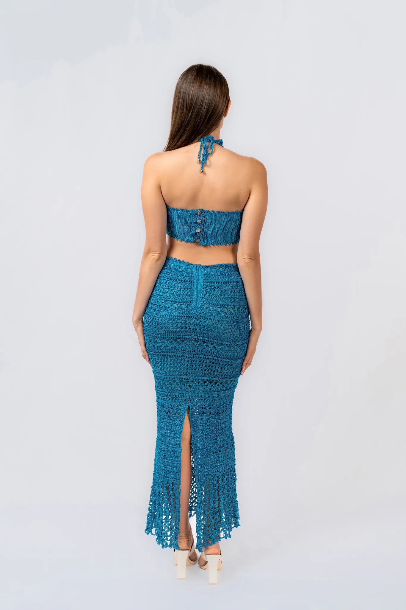 High Tide Dress - Handmade Crochet Maxi Dress - Euforja