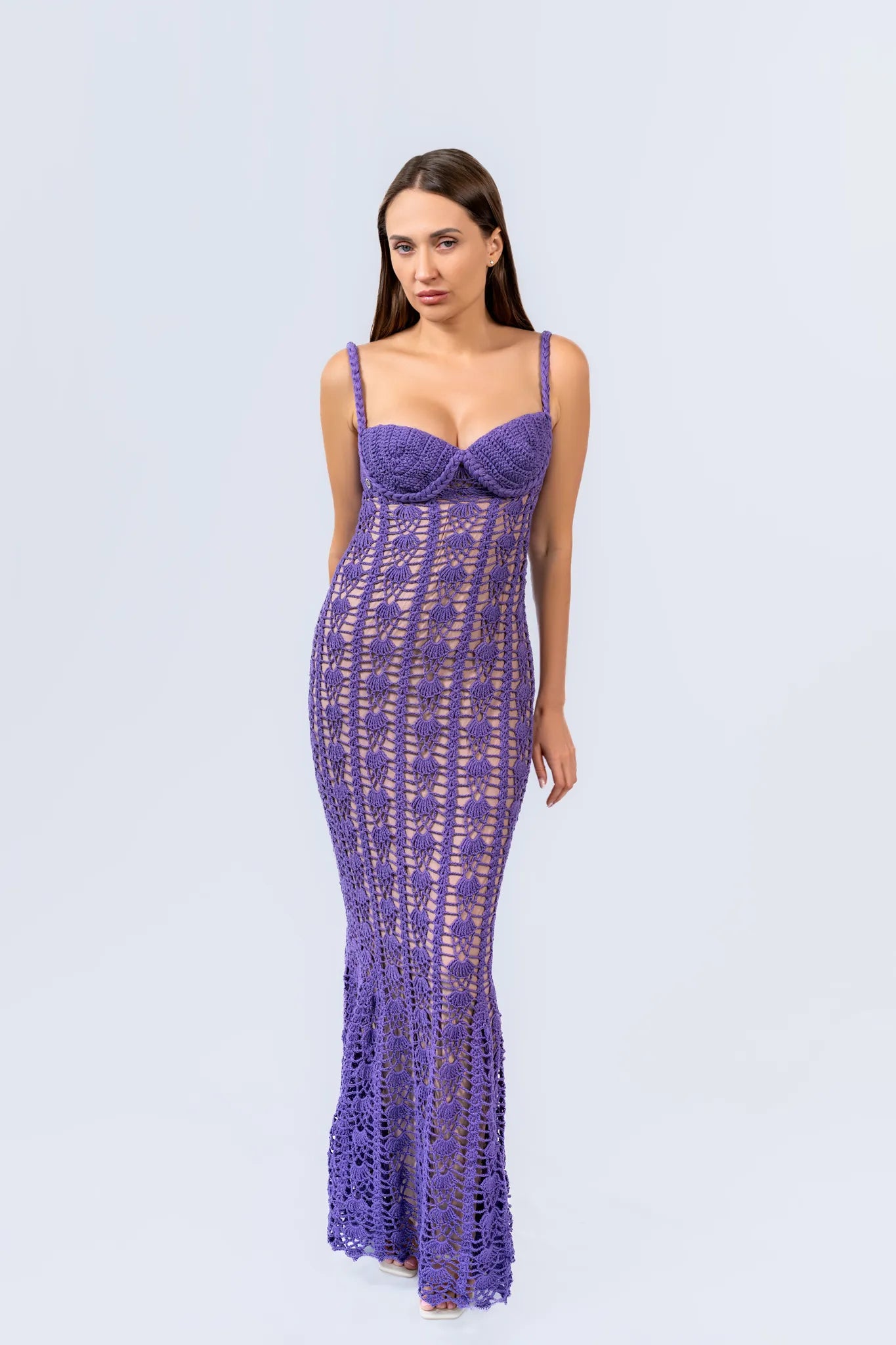 Ocean Current Dress - Unique Handmade Crochet Dresses - Euforja