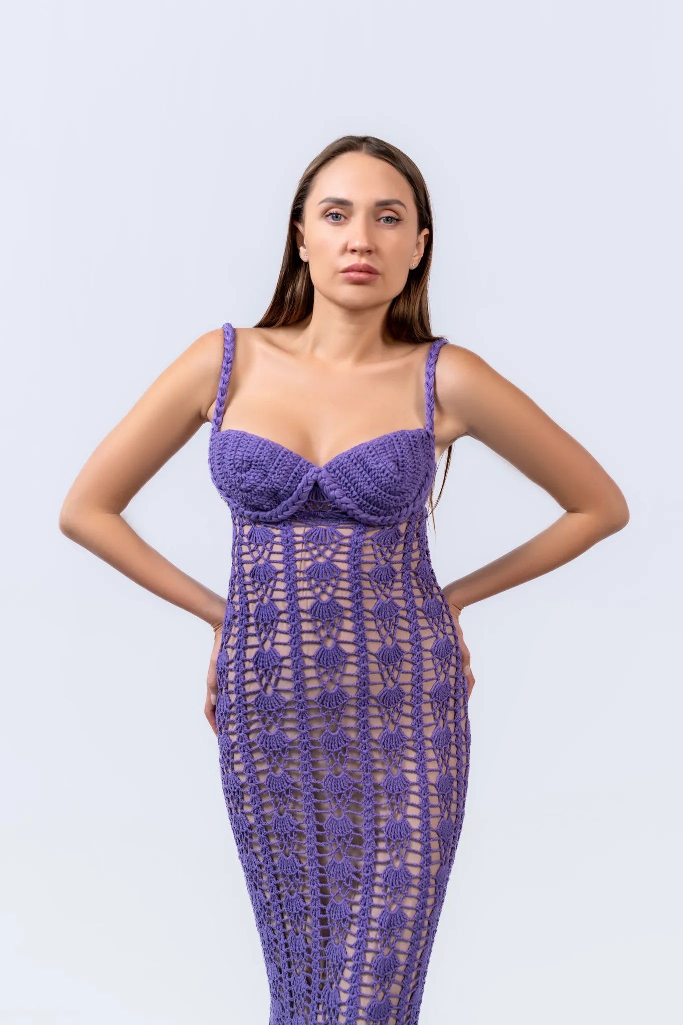 Ocean Current Dress - Unique Handmade Crochet Dresses - Euforja